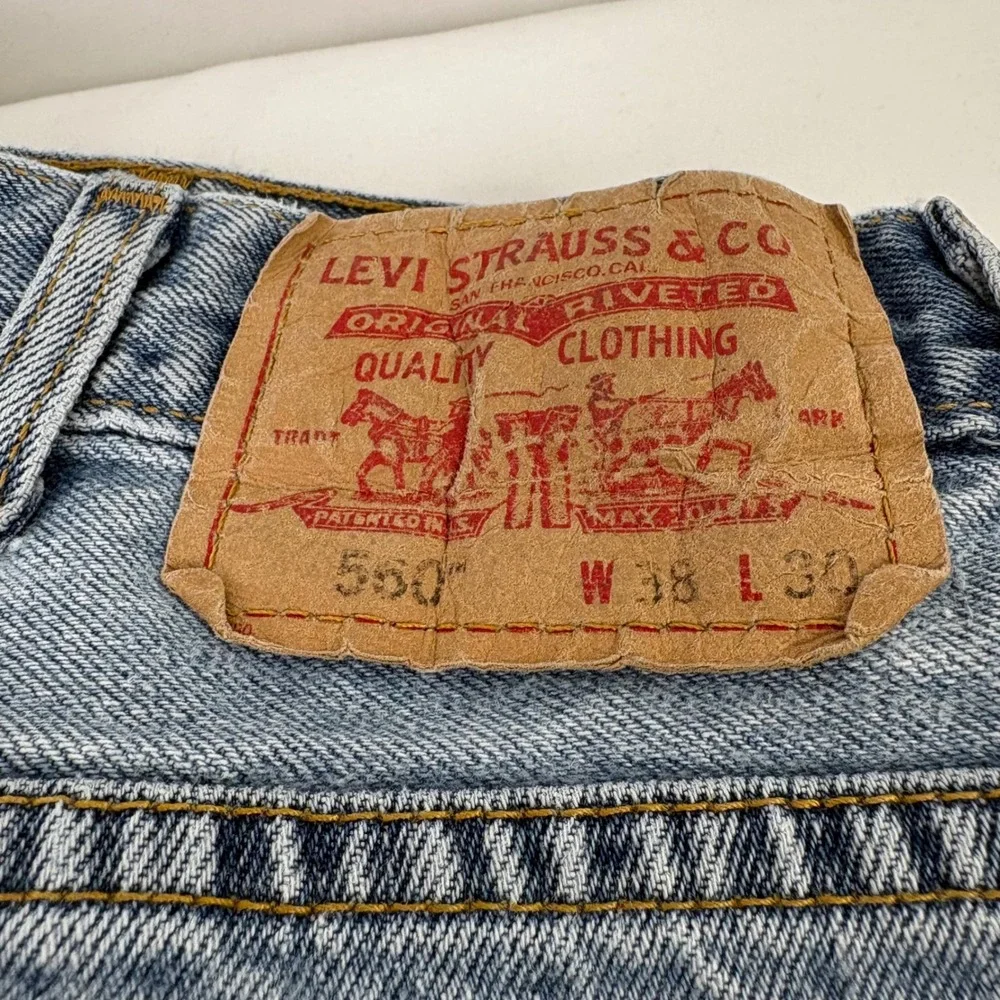 Levi's 560 Baggy Loose Fit Tapered Jeans Mens 38x30 (37x30)‎ Y2K